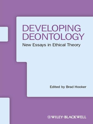 cover image of Developing Deontology